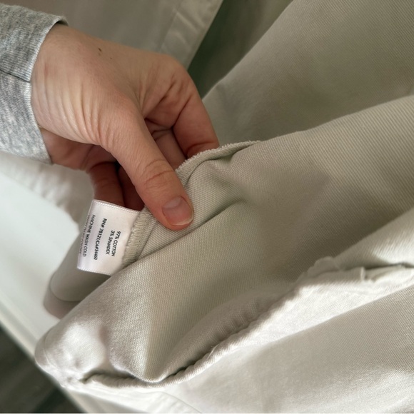 Eileen Fisher Women’s Jacket Lightweight Cotton Chino Beige Tan size L - Picture 3 of 6